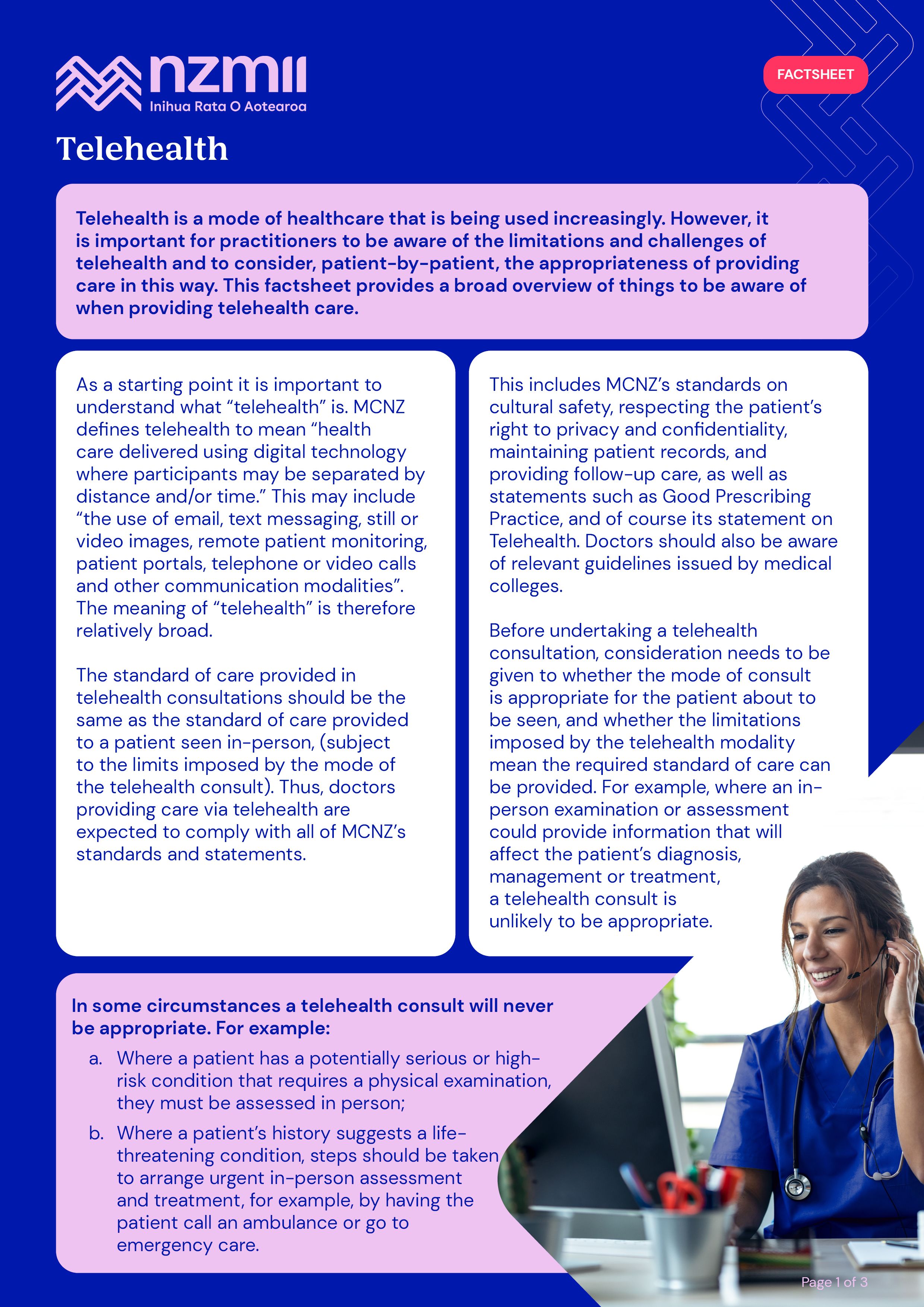 Telehealth   Factsheet