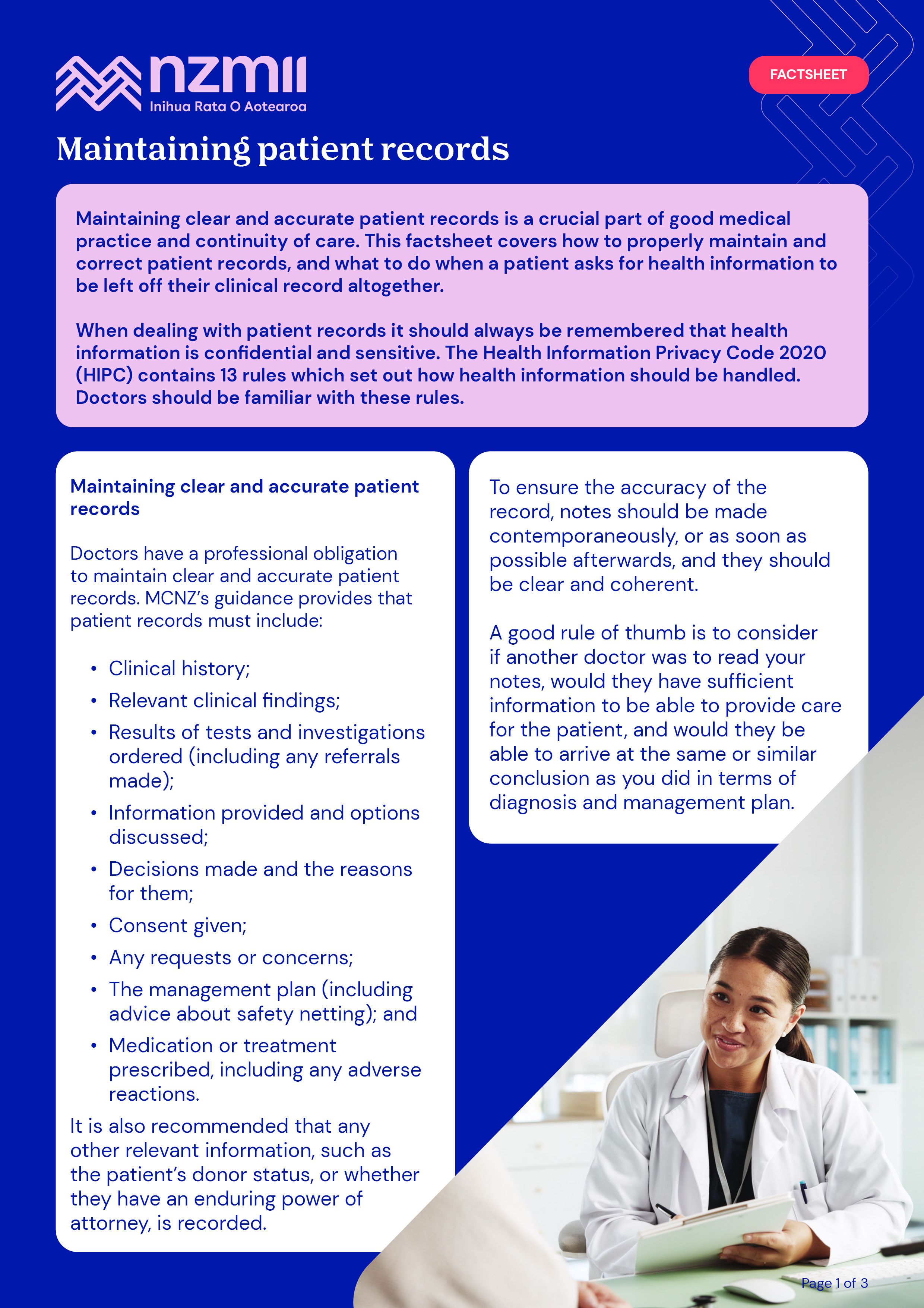 Maintaing Patient Records Updated