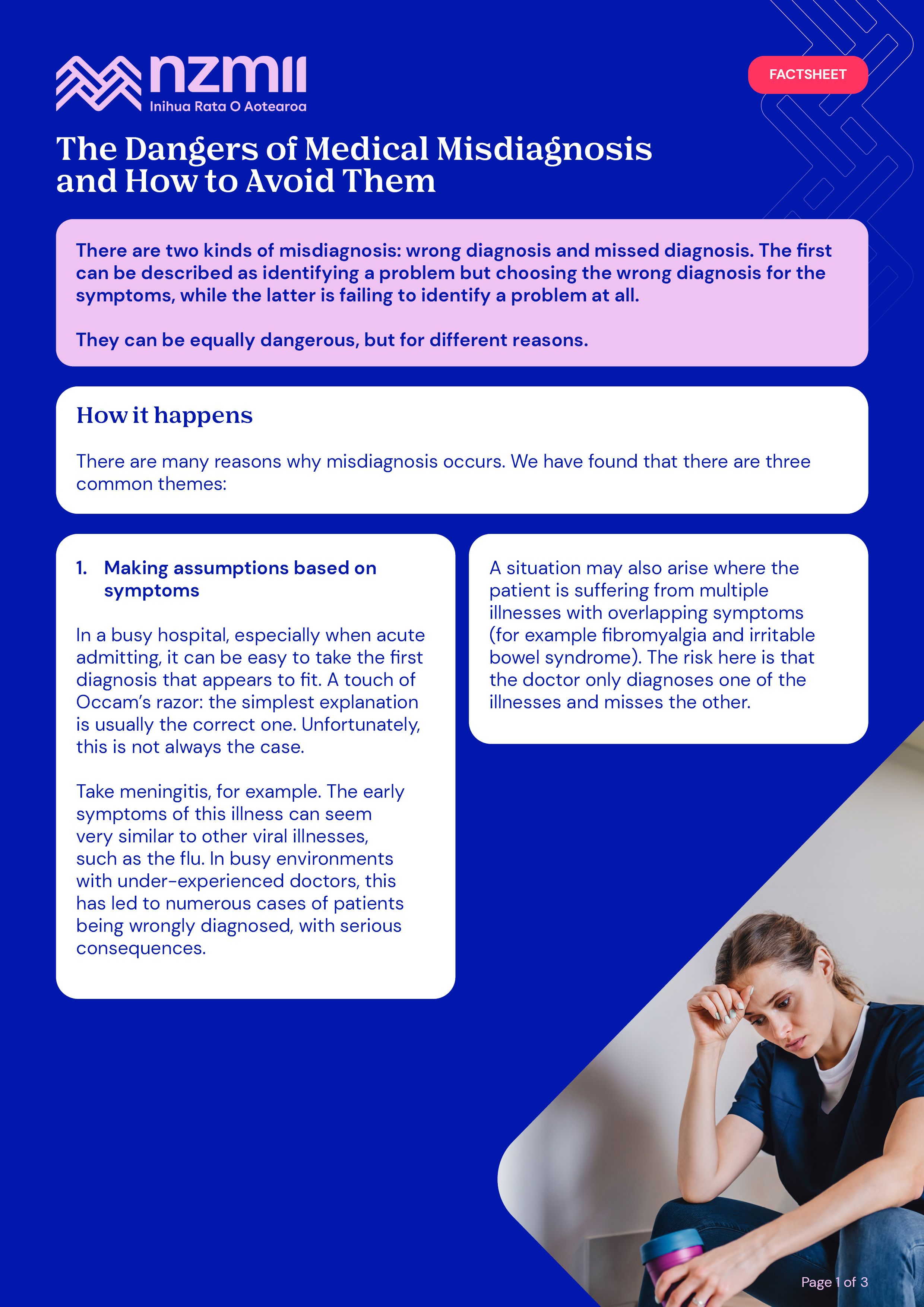 The Dangers of Medical Misdiagnosis and How to Avoid Them   Factsheet